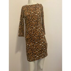 #14 NWT!  Women's Animal Print Knit  Mini Dress by Forever 21, Sz: Small